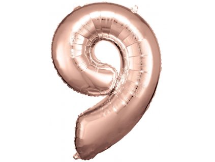 86 cm balónek číslice 9 - barevné varianty