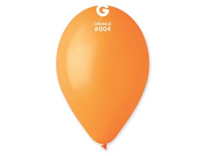 #004 Kulatý latexový balónek 26 cm - Oranžová