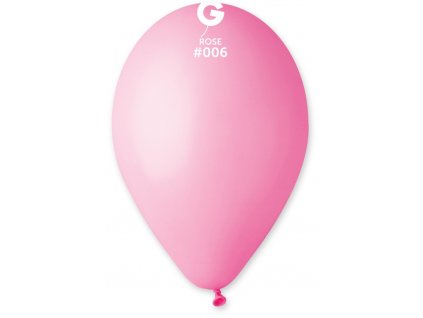 #006 Kulatý latexový balónek 26 cm - Růžová