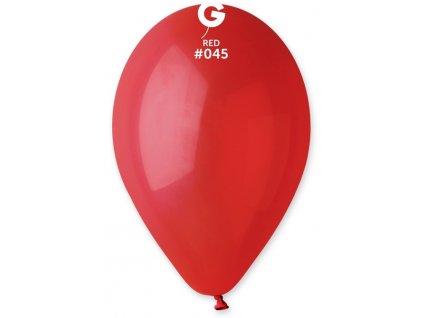 #045 Kulatý latexový balónek 26 cm - Tmavě červená