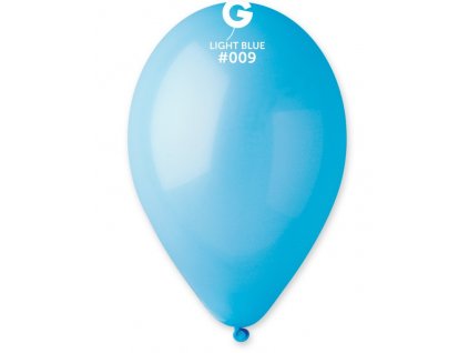 #009 Kulatý latexový balónek 26 cm - Světle modrá