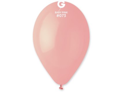 Kulatý latexový balónek 30cm Baby růžová #073
