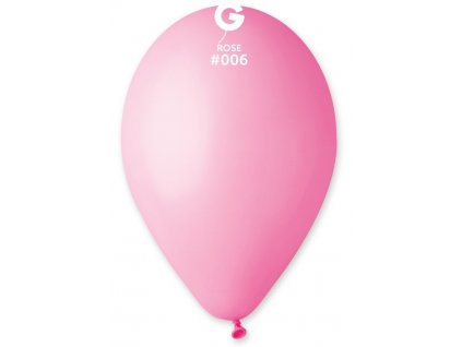 #006 Kulatý latexový balónek 30 cm - Růžová