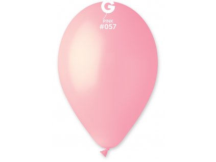 #057 Kulatý latexový balónek 30 cm - Světle růžová