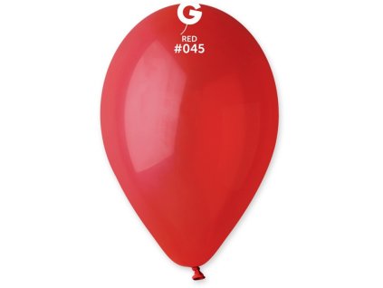 #045 Kulatý latexový balónek 30 cm - Tmavě červená