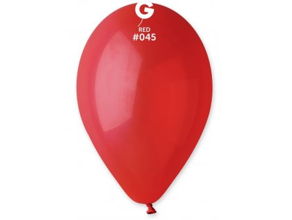 #045 Kulatý latexový balónek 30 cm - Tmavě červená