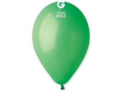 #012 Kulatý latexový balónek 30 cm - Zelená