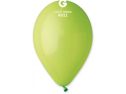 #011 Kulatý latexový balónek 30 cm - Světle zelená