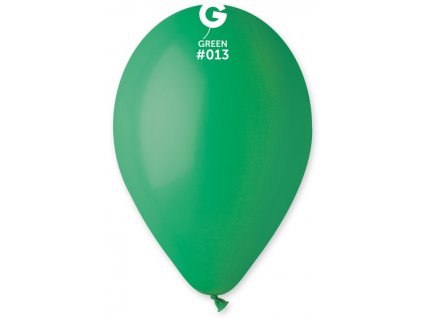 #013 Kulatý latexový balónek 30 cm - Tmavě zelená