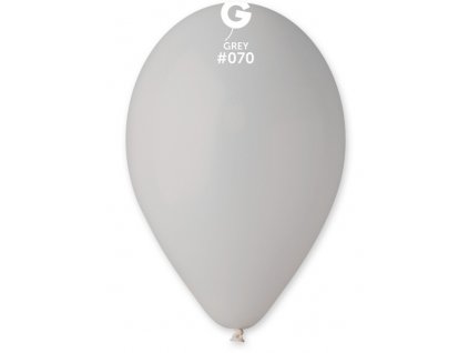 #070 Kulatý latexový balónek 30 cm - Šedá
