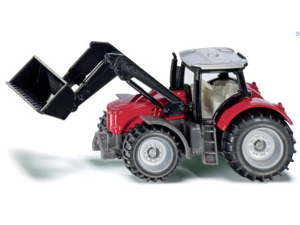 SIKU Traktor Massey Ferguson s předním nakladačem