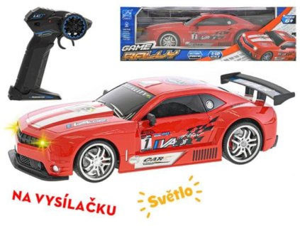R/C auto sportovní 32cm 1:12 plná funkce na baterie (červená)