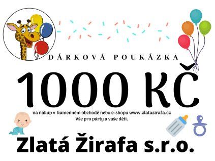 Dárková poukázka - 1000Kč