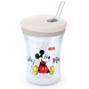 NUK Nekapající hrneček Action Cup se slámkou, 230 ml – Mickey