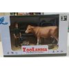 Zoolandia Kráva hnědá a farmář s doplňky