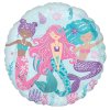 43 cm fóliový balónek kulatý - Mořské panny