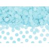 Papírové konfety kolečka světle modré