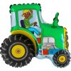 70 cm fóliový balónek - zelený traktor