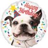 standard happy birthday dog balon foliowy okragl