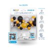 diy garland kit black silver gold