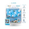 diy garland kit baby blue