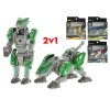 Robot/zvíře 2v1 8 cm kov 4 barvy