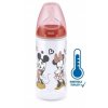 NUK First Choice+ Temperature Control lahev Mickey 300ml - různé barvy