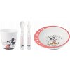 NUK Set na nádobí Mickey - Dárkové balení s hrnečkem, talířkem a příborem