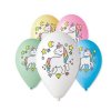 Kulaté latexové balónky 30cm Mix barev Jednorožec 5ks