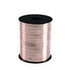 Vázací stuha - metalická - rose gold - 2 m