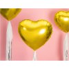 Fóliový balónek - Srdce - Zlatá - 35 cm