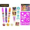 Rainbow High Sada s křídami na vlasy a doplňky