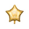 Fóliový balónek - Happy Birthday - Hvězda zlatá - 40 cm