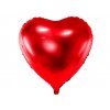 Fóliový balónek srdce 35 cm červený