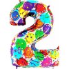 Číslice 2 duhová