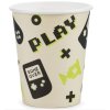Kelímky papírové Gamer 220 ml, 6ks