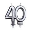 Svíčka na dort "40" pět druhů barev 1ks