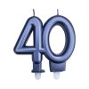 Svíčka na dort "40" pět druhů barev 1ks