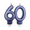 Svíčka na dort "60" modrá