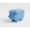 Stavebnice 3D puzzle zvířátko prase modré