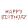 Fóliový balónkový nápis - HAPPY BIRTHDAY- různé barvy