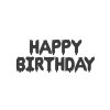 Fóliový balónkový nápis - HAPPY BIRTHDAY- různé barvy