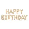 Fóliový balónkový nápis - HAPPY BIRTHDAY- různé barvy