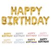 Fóliový balónkový nápis - HAPPY BIRTHDAY- různé barvy