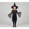 Set karneval - čarodějnice (šaty, klobouk) černá