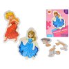 Puzzle Princezny 17 dílků 6 obrázků