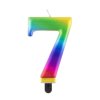 Svíčka na dort metalická 7 dvě barvy 1ks