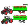 Traktor s vlečkou 50cm na setrvačník + 6ks sudů