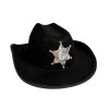 Klobouk kovbojský šerif dětský černý