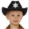 Klobouk kovbojský šerif dětský černý